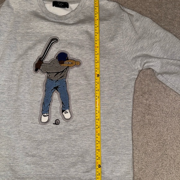 Eastside Golf Crewneck Sweater Grey, Medium - Picture 7 of 7